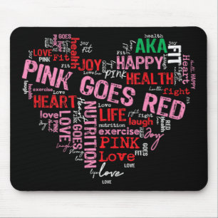 Mousepad As Mulheres Costumam A Rosa Ficam Vermelhas Pela S