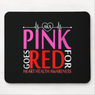 Mousepad As Mulheres São Rosa E São Vermelhas Para Os Aware