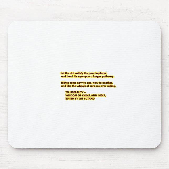 Mousepad Às palavras do amarelo Red2 do LIBERALITY a viver (Frente)