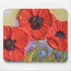 Mousepad As papoilas vermelhas de Paris