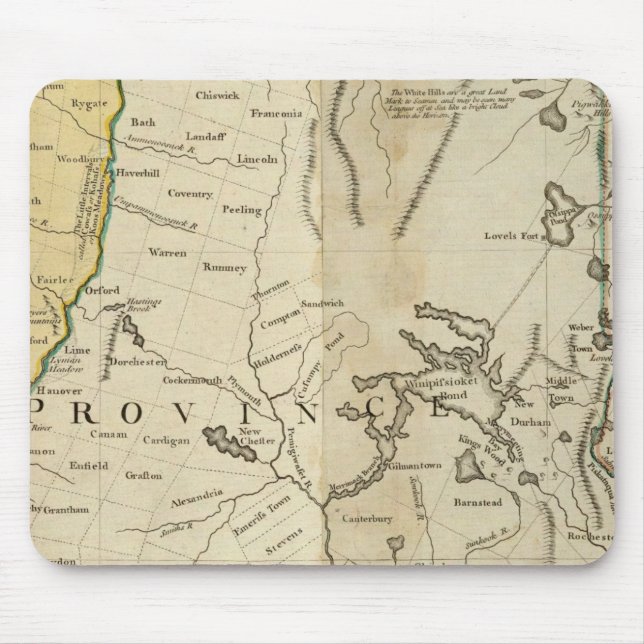 Mousepad As províncias da Baía de Massachusetts (Frente)