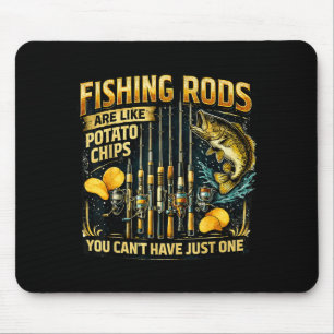 Mousepad As varas de pesca são como batatas fritas diversão