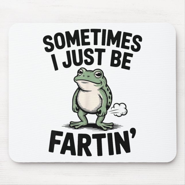 Mousepad Às vezes eu só estou soltando piadas Sapo Meme Ani (Frente)
