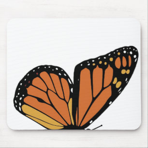 Mousepad asa da borboleta de monarca