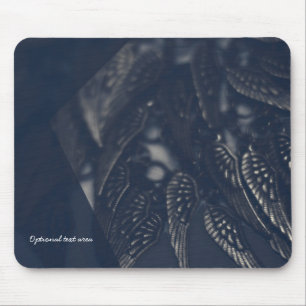Mousepad Asas de Anjo Negro Glamótico Personalizadas