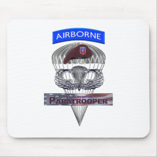 Mousepad Asas de salto de aço de fachada de bordo