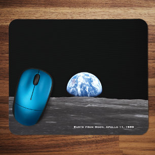 Mousepad Ascensão da Terra sobre a Lua, Apolo 11, 1969