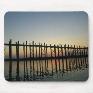Mousepad Ásia, Birmânia (Mianmar) Silhueta da Ponte de U Bi