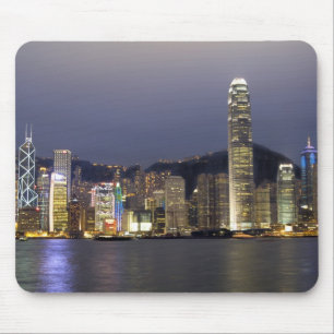 Mousepad Ásia, China, Hong Kong, paisagem urbana e 2