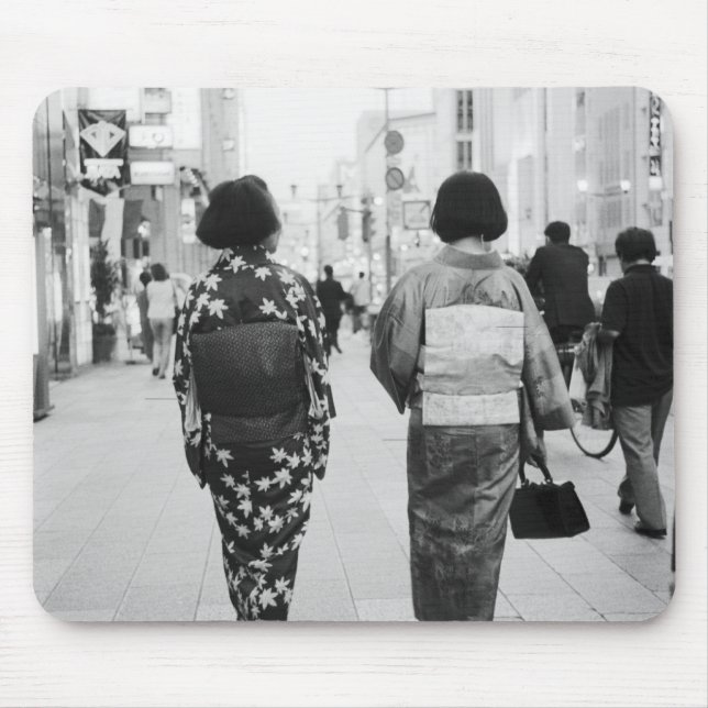 Mousepad Ásia, Japão, Tóquio. Geishas na Ginza. (Frente)