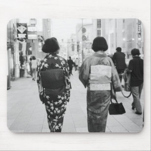 Mousepad Ásia, Japão, Tóquio. Geishas no Ginza.