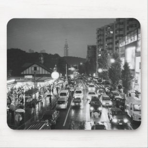 Mousepad Ásia, Japão, Tóquio. Noite, Estação Harajuku,