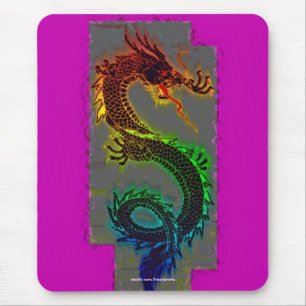Mousepad Asiático, Chinês,Dragão Mítico, Ano do Dragão