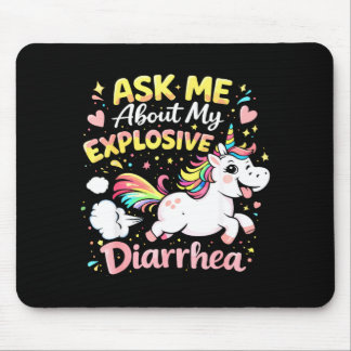 Mousepad Ask about explosive diarrhea funny poop meme