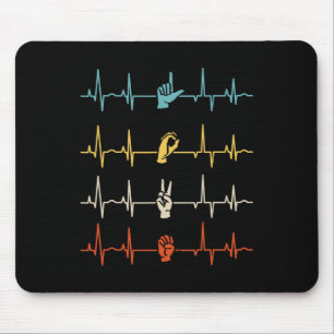 Mousepad ASL Alphabet American Sing Language Professor ASL
