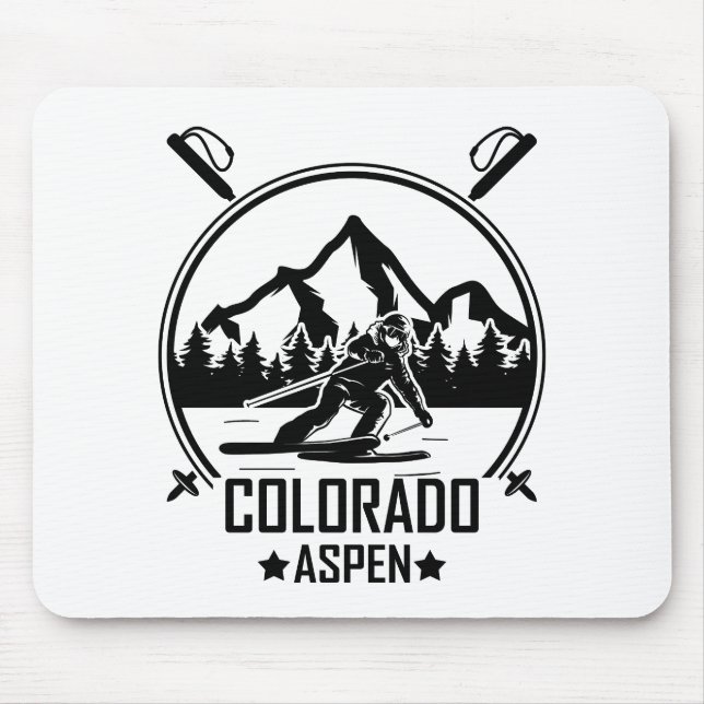 Mousepad Aspen Colorado Ski (Frente)