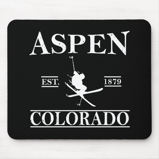 Mousepad Aspen Colorado ski (Frente)