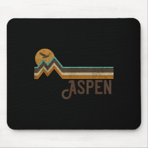 Mousepad Aspen Vintage Homens Mulheres Arte dos Anos 70