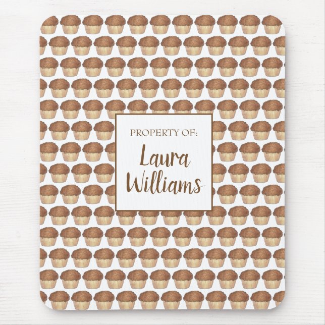 Mousepad Assar de Muffin Fresco de Streusel Crumb Fresco (Frente)