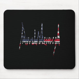 Mousepad Assinatura 2024 Presidente Patriótico Americano Ba
