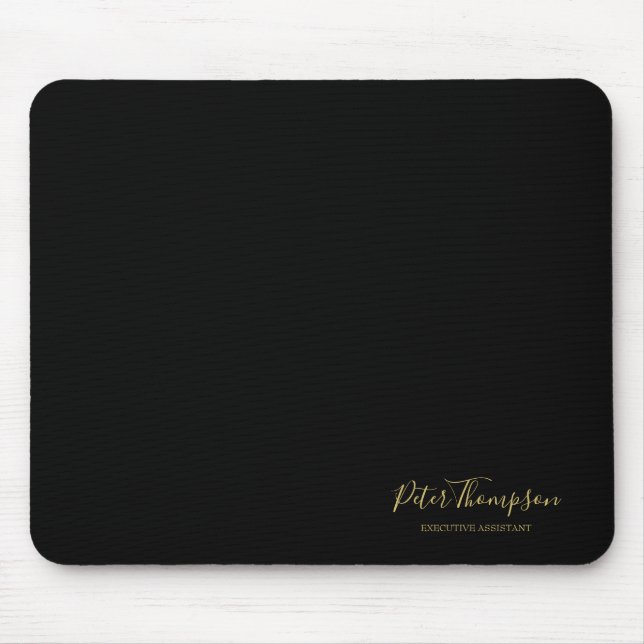 Mousepad Assinatura Elegante de Script de Negócio (Frente)