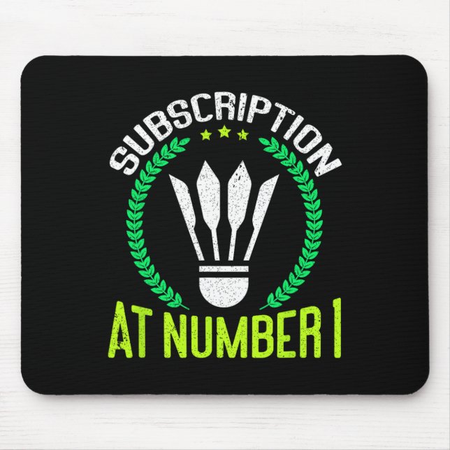 Mousepad Assinatura No Número 1, Embalagem Engraçada (Frente)