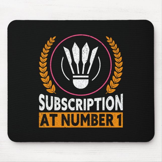 Mousepad Assinatura No Número 1, Embalagem Engraçada 1 (Frente)