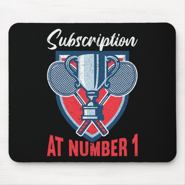 Mousepad Assinatura No Número 1, Embalagem Engraçada 2 (Frente)