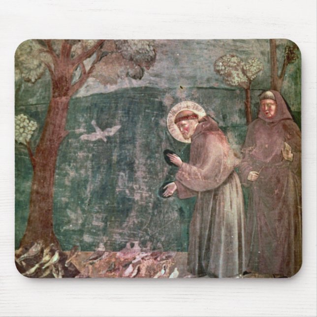 Mousepad Assisi, St Francis e os pássaros (Frente)