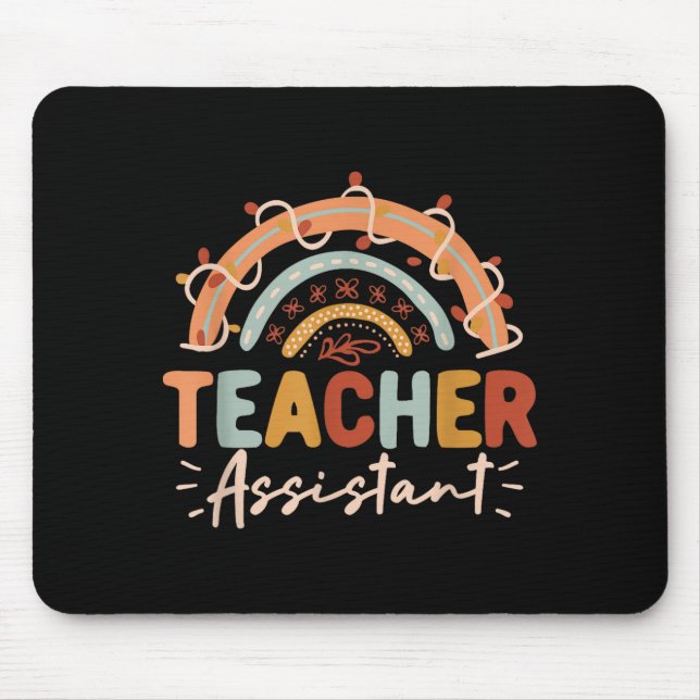 Mousepad Assistente de Professor Arco-íris Volta às Aulas A (Frente)
