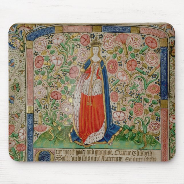 Mousepad Associado de rainha de Elizabeth Woodville do rei (Frente)