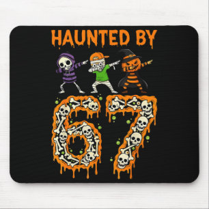 Mousepad Assombrado por 6-7 Esqueleto de Halloween Dabbing