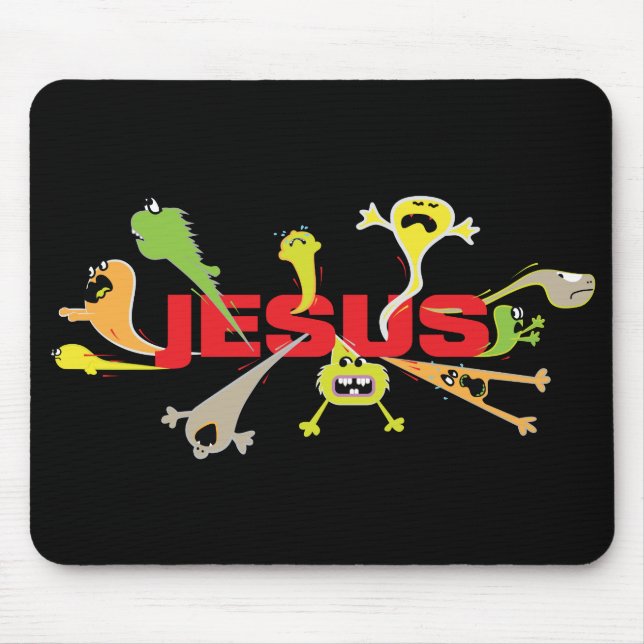 Mousepad Assustador Jesus (Frente)
