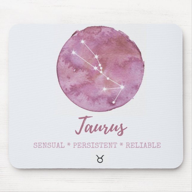 Mousepad Astrologia Zodiac - Taurus (Frente)