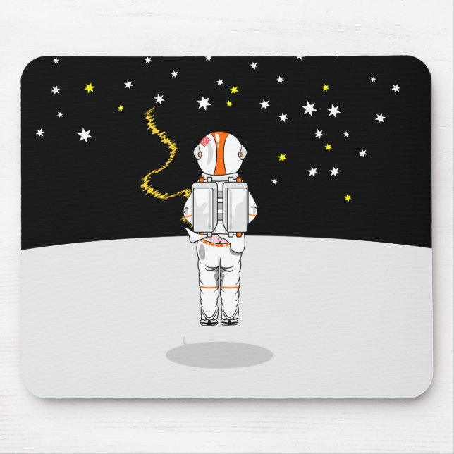 Mousepad Astronauta Capturou Semana Curta no Espaço (Frente)