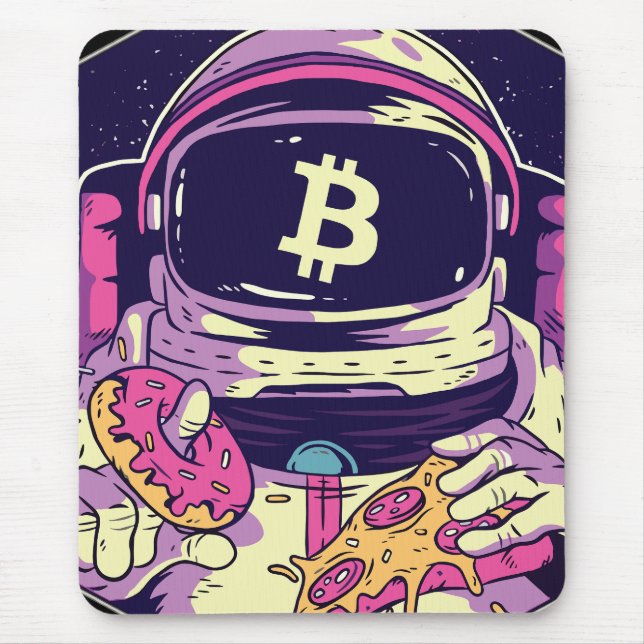 Mousepad Astronauta Cripto BITCOIN (Frente)