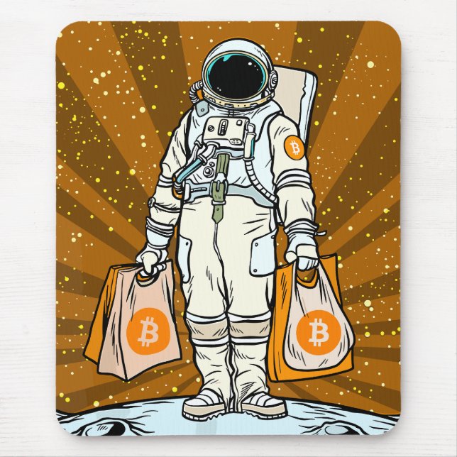 Mousepad Astronauta Criptográfico BITCOIN-HODL (Frente)