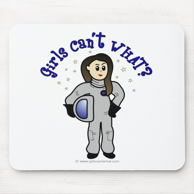 Mousepad Astronauta das mulheres leves (Frente)