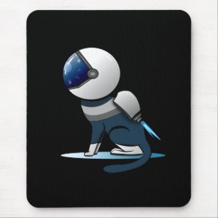 Mousepad Astronauta de Gato Espacial Voando