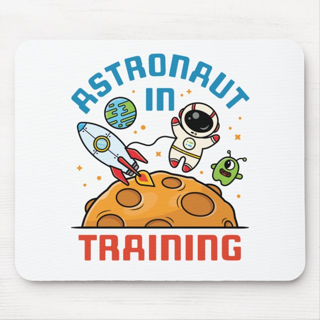 Mousepad Astronauta em Treinamento Futuro Astronauta Espaci (Frente)