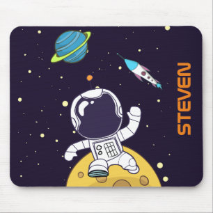 Mousepad Astronauta Espacial Flutuante no Espaço Exterior