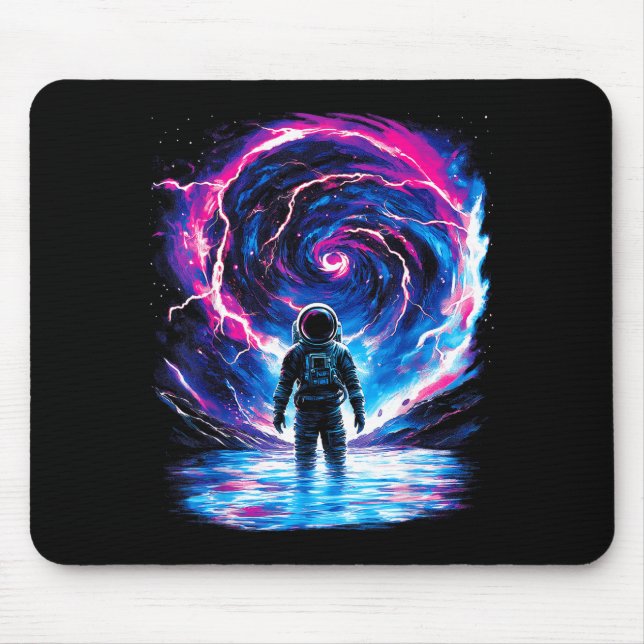 Mousepad Astronauta Espaço Cósmico Exterior Galáxia Ciência (Frente)