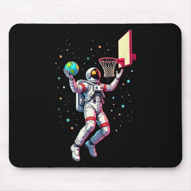 Mousepad Astronauta Jogando Planetas Sketll Espaço Sideral  (Frente)