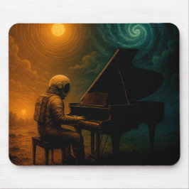 Mousepad Astronauta Tocando Piano na Realidade Dividida - S