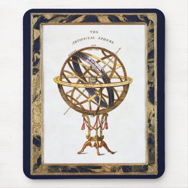 Mousepad Astronomia Antiga, Esfera Artificial ou Armilar (Frente)