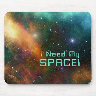 Mousepad Astronomia Espaço Nebulosa Cósmica Estrelas Citaçã