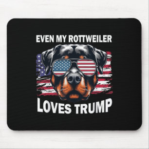 Mousepad Até Meu Rottweiler Adora Trump, Trump Supporter Do