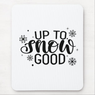 Mousepad Até Neve Boa Piada Natal Inverno Floco de Neve 