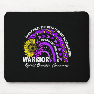 Mousepad Atenção à Sobredosagem Opióide Roxo-Arco-Íris