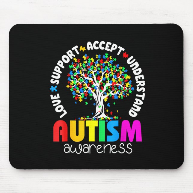 Mousepad Atenção ao Suporte ao Amor Compreender Consciência (Frente)